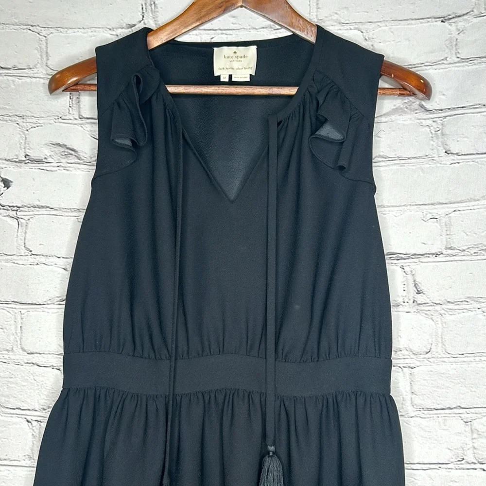 Kate Spade Black Sleeveless Dress Size Medium Excellent Condition